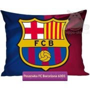 Poszewka FC Barcelona z herbem klubu 50x60 lub 50x75, granatowo-bordowa