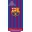 Ręcznik FC Barcelona niebiesko czerwony