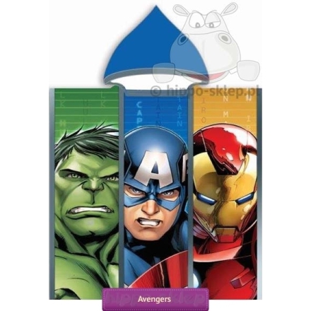 Ręcznik ponczo z kapturem Avengers Marvel, 50x115 