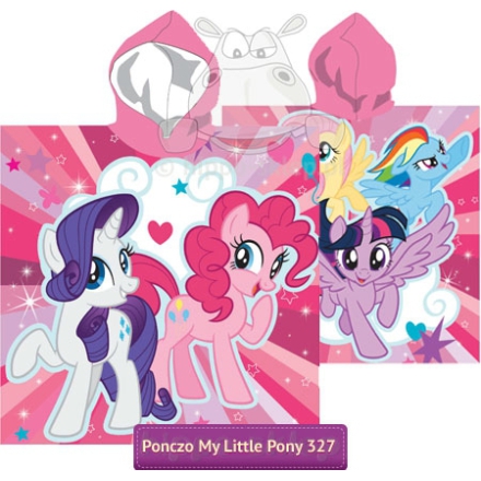 Ręcznik ponczo dla dziecka My Little Pony 55x110 cm, różowy