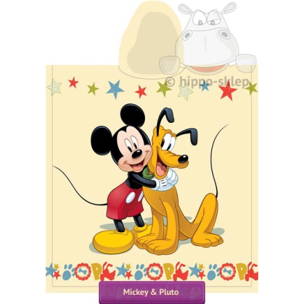 Ręcznik z kapturem dla dzieci Mickey i Pluto, Jerry Fabrics