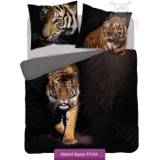 Czarna pościel tygrys bengalski 160x200 150x200 lub 140x200