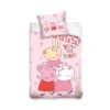 Różowa pościel Świnka Peppa 100x135 do łóżeczka PP223014 5905742008084