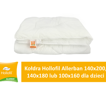 Kołdry Hollofil Allerban 140x200 140x180 lub 100x160 dla dzieci