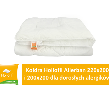 Kołdry Hollofil Allerban 200x220 i 200x200 dla dorosłych