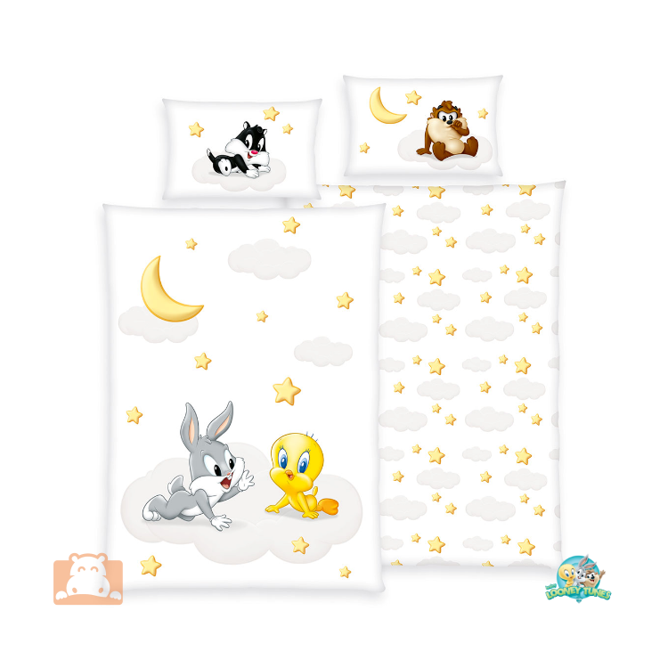 Pościel Maluchy w pieluchach Baby Looney Tunes 100x135 40x60 cm 4006891956446