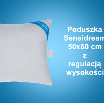 Poduszka Sensidream 50x60 cm (rozmiar IKEA Euro) z regulacją