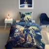 Komplet pościeli z motywem kosmonauty 150x200 50x60 cm