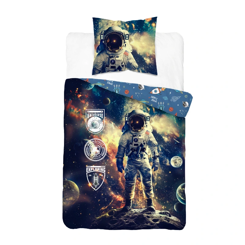 Poszwa i poszewka z astronautą 140x200 70x80 cm 5904708968011
