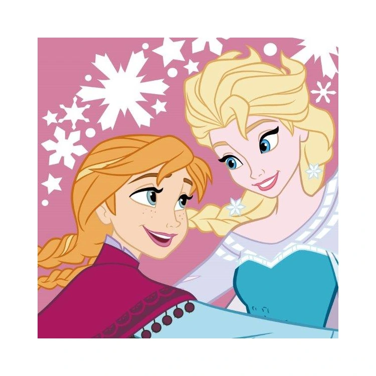 Różowy ręcznik magiczny Kraina Lodu 055 Disney 5907750548620 30x30 cm