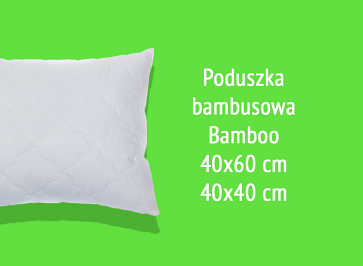 Poduszka bambusowa bamboo 40x60 cm lub jasiek 40x40 cm 5903753005269