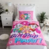 Różowy komplet pościeli Paw Patrol 100x135 cm PP1023