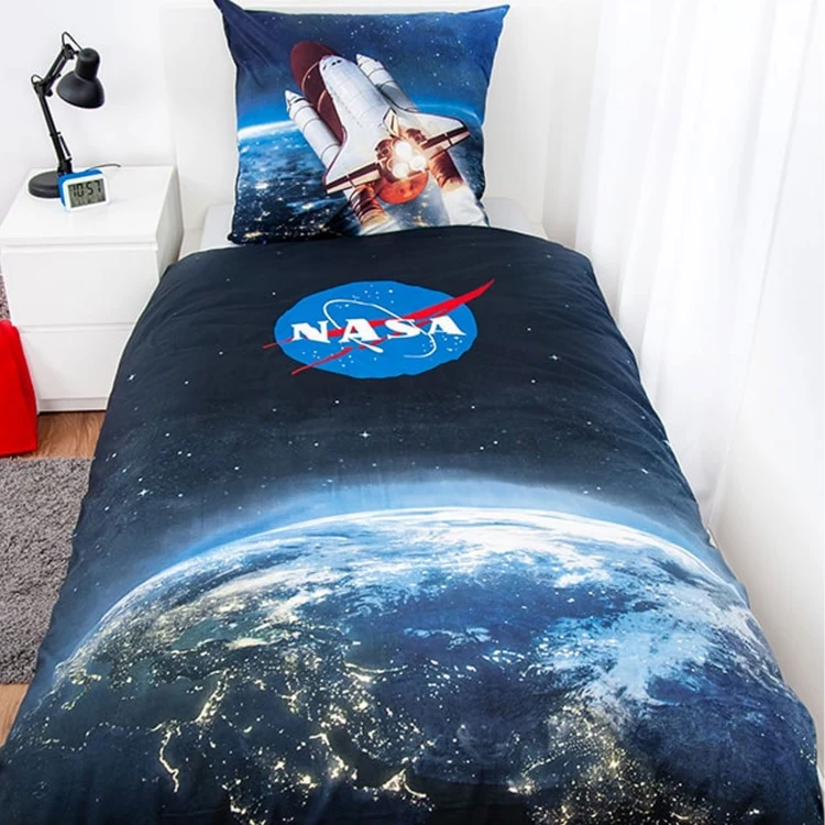 Komplet pościeli z logo NASA 140x180 cm