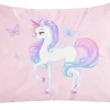 Poszewka różowy jednorożec świecąca w ciemności 4469