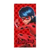 Czerwony plażowy ręcznik z postacią Biedronki Miraculum 8592753035849 MIR-218