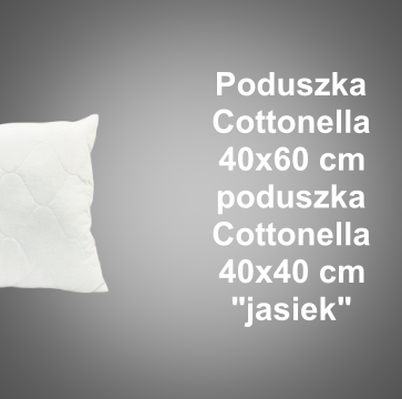 Poduszka Cottonella 40x60 cm i jasiek Cottonella 40x40 cm