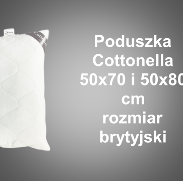 Poduszka Cottonella 50x80 cm lub 50x70 cm rozmiar brytyjski