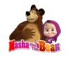 Masza i niedźwiedź logo