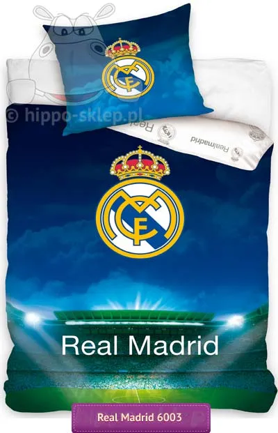 Piłkarska pościel Real Madryt stadion Santiago Bernabeu 160x200