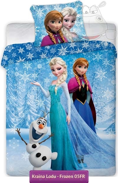 Pościel dla dzieci Kraina Lodu Disney Frozen 160x200 lub 150x200