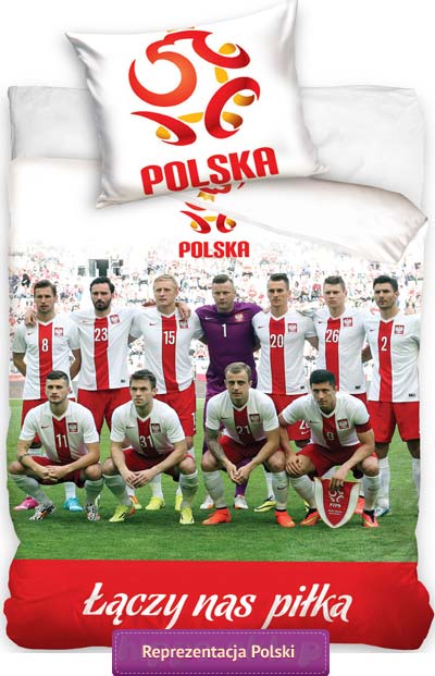 Pościel Reprezentacji Polski pościel piłkarska 160x200 i 140x200