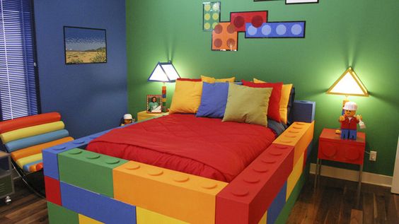 Łóżko w stylu Lego duplo