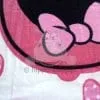 Różowo biały ręcznik z Myszką Minnie