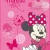 Koc polarowy z Myszką Minnie Mouse, 110x140 różowy