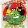 Narzuta Angry Birds Pigs 140x200, kolorowa