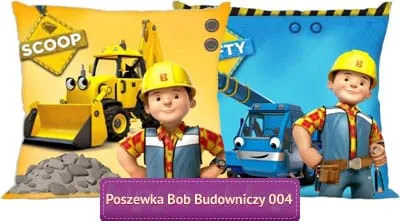 Dwustronna poszewka z Bobem Budowniczym, dla chłopca