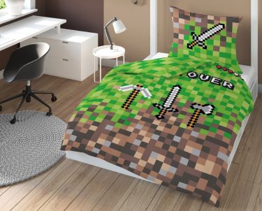 Pościel piksele Minecrafta 3D