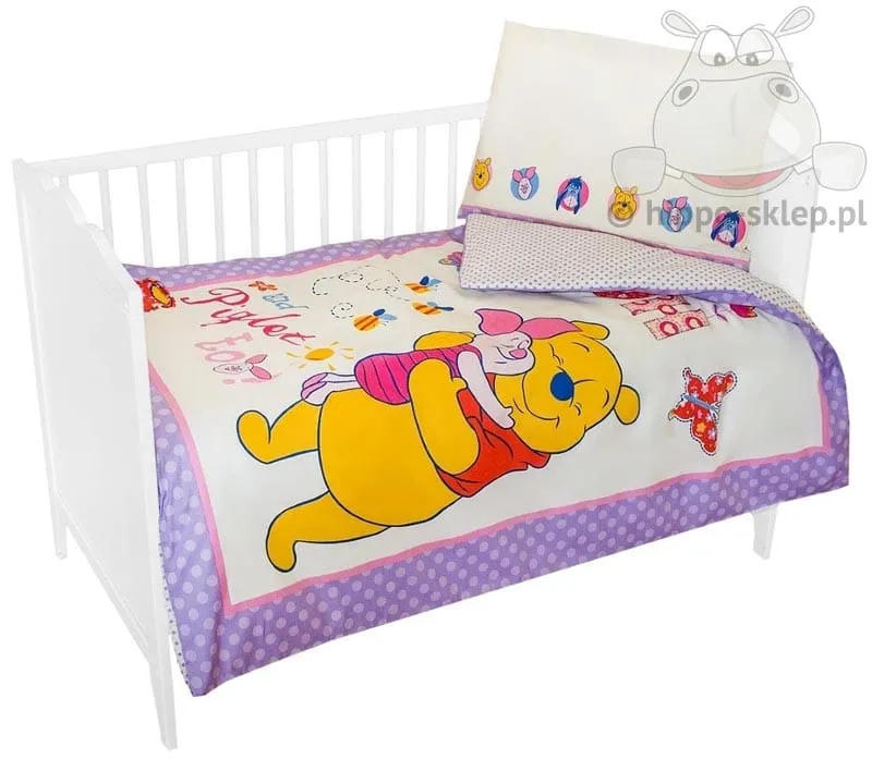 Mała pościel do łóżeczka Kubuś Puchatek Disney 100x135