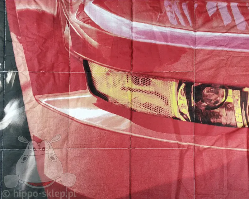 Nakrycie na łóżko - narzuta z samochodem