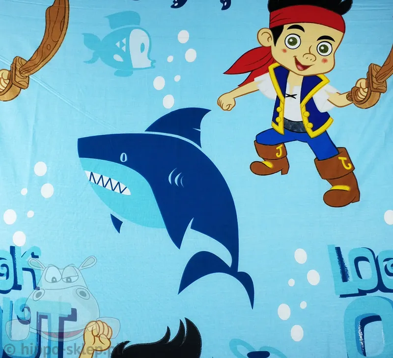 Prześcieradło z Piratem Jake-em - nadruk
