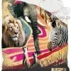 Narzuta Safari Animal Planet 140x200