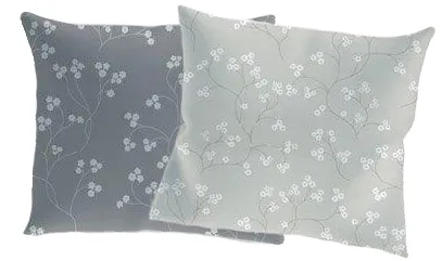 Duża poszewka w drobne kwiaty 70x80, 50x60, biała