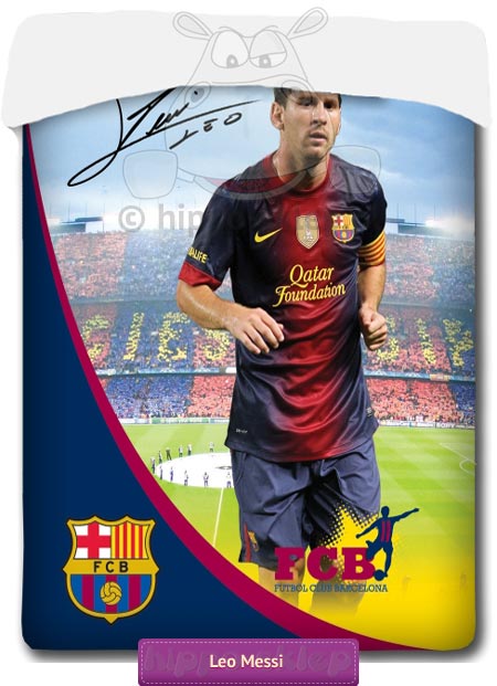 Narzuta Messi FC Barcelona 001 niebieska