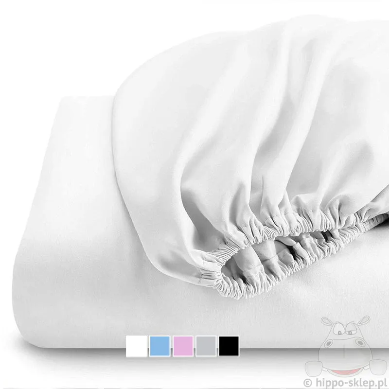 Prześcieradło jersey z gumka w tunelu - warianty koloru