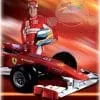 Koc polarowy Ferrari Alonso 130x170, czerwony