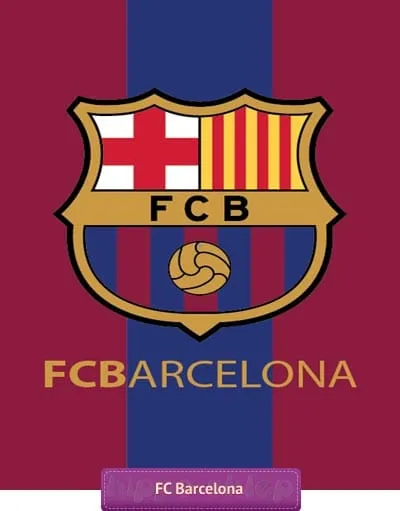Duży koc polarowy FC Barcelona 140x200