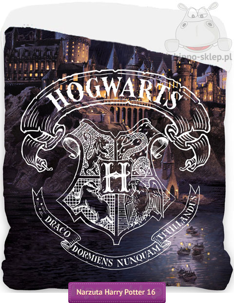 Narzuta Zamek Hogwart - Harry Potter 150x215, brązowa