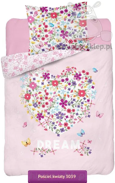 Pościel kwiatuszki Dream świecąca w ciemności, 140x200