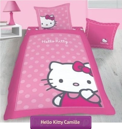 Pościel Hello Kitty Camilie różowa 160x200 i 140x200