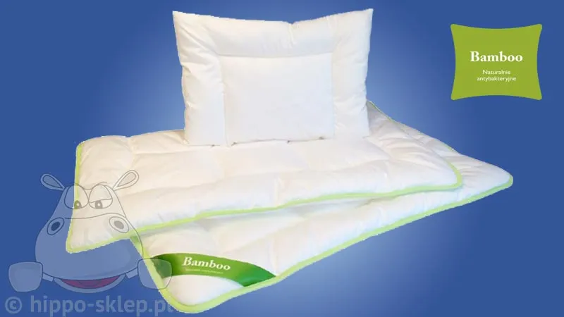 Zestaw całoroczny poduszka + kołdra Bamboo dla niemowlaka Poldaun 5903753005146