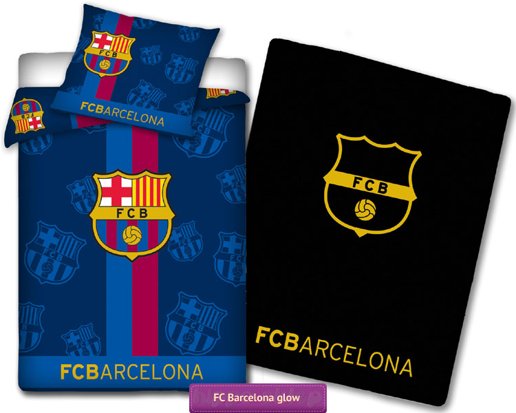 Pościel FC Barcelona FCB 3002 świecąca w ciemności Carbotex