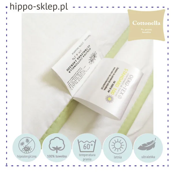 Letnie kołderki Cottonella 100x135 lub 90x120 z bawełny