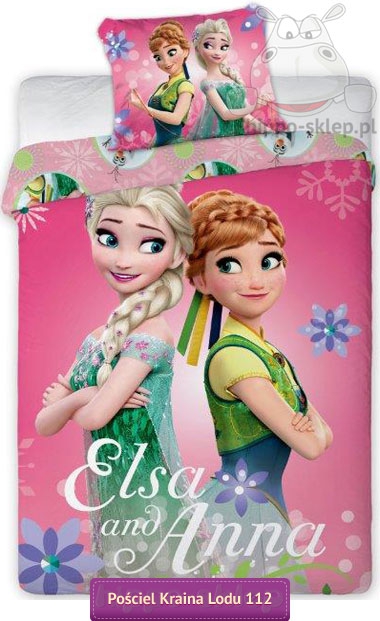 Pościel Kraina Lodu Anna i Elsa Frozen 140x200 i 160x200