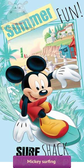 ręcznik dziecięcy Myszka Mickey surfing, Faro, 5907750529834