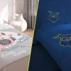 Komplet pościeli świecącej w nocy z sówką