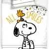 Bawełniana pościel Snoopy 160x200, 140x200, 150x200, biała